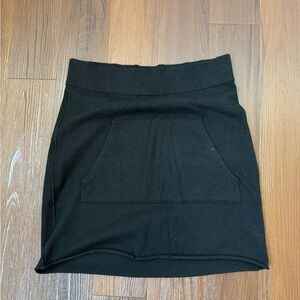 n:PHILANTHROPY Black Knit Front-Pocket Mini Skirt